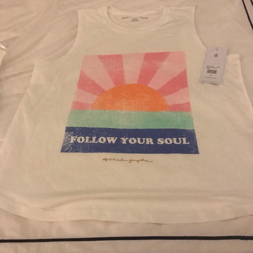 NWT Spiritual Gangster Size Small Follow Your Soul Muscle Tank